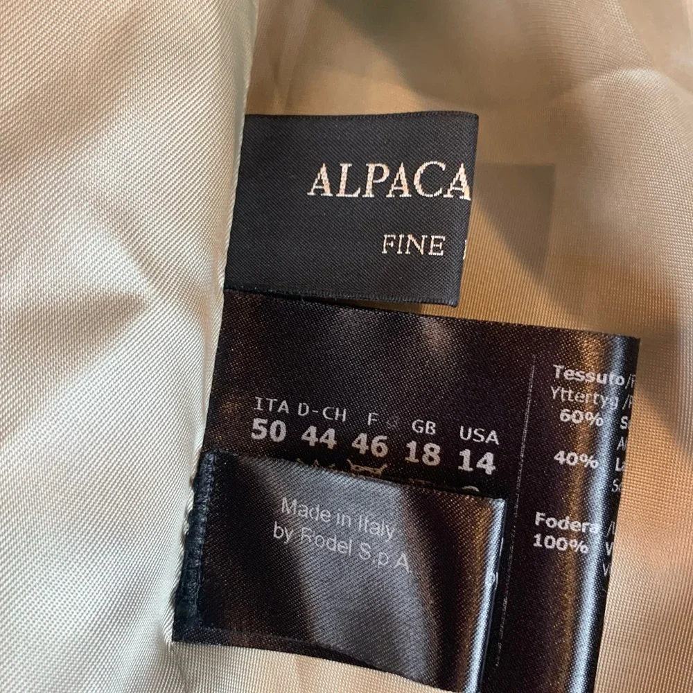 Cinzia Rocco Due Alpaca Wool Button Coat Jacket Long 14 - Picture 6 of 13